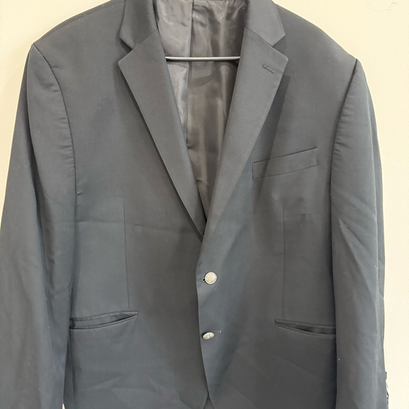 Michael Kors Black Blazer Mens Two-Button 46S - Picture 1 of 6